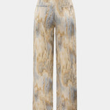 Inna High Waist Pants with Marble Pattern