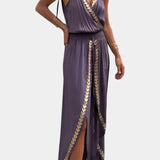 Ainsley - Dress Mono with Golden Details