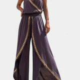 Ainsley - Dress Mono with Golden Details
