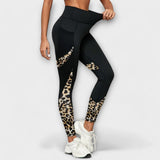 Carmo - High waist leggings in leopard print