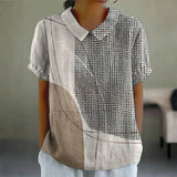 Eliane - Blouse with Abstract Dots and Lines