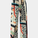 Arce High Waist Tight Pants with Floral Pattern