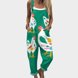 Comfortable Printed Overall