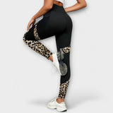 Carmo - High waist leggings in leopard print