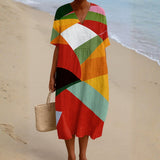 Eliane - Colourful Patchwork Dress
