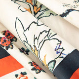 Arce High Waist Tight Pants with Floral Pattern