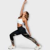 Carmo - High waist leggings in leopard print