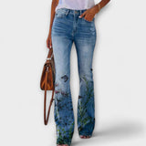 pants with flowers