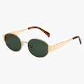 Gold frame | Green lenses