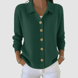 Leah - Soft Button-Up Knit Cardigan
