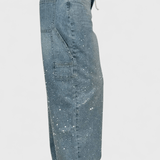 Dariya Cargo Balloon Jeans with Glitter and Stone Applications