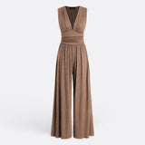 Alice - Chic Sleeveless Jumpsuit with Wide Legs