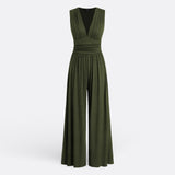 Adèle - Chic Sleeveless Jumpsuit with Wide Legs