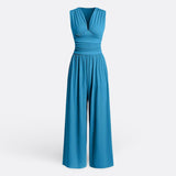 Alice - Chic Sleeveless Jumpsuit with Wide Legs