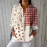Audrey - Camisa con Estampado de País
