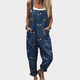 Comfortable Printed Overall