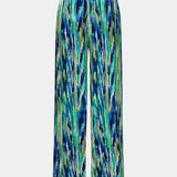 Inna High Waist Pants with Marble Pattern