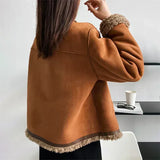 Audrey - Buttoned Sheepskin Jacket