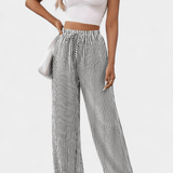 Sabrina Straight Pants with Adjustable Waist