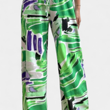 Senda Plati Pants with Abstract Pattern
