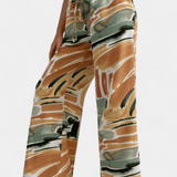 Senda Plati pants with Abstract Pattern