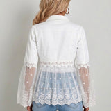 Addison | Lace-Panel Jacket